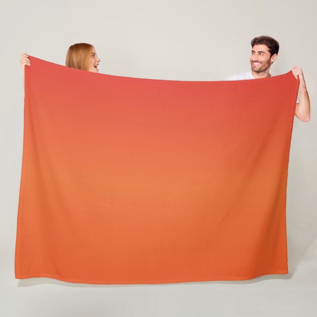 Sunset Gradient Fleece Blanket (In Situ)