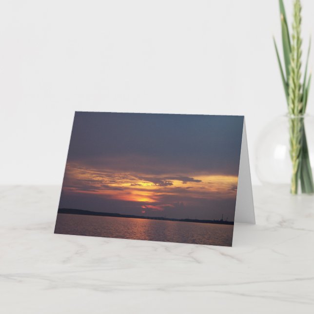 Sunset Greeting Card (Front)