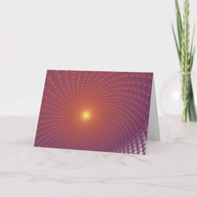Sunset Greetings Card (Front)