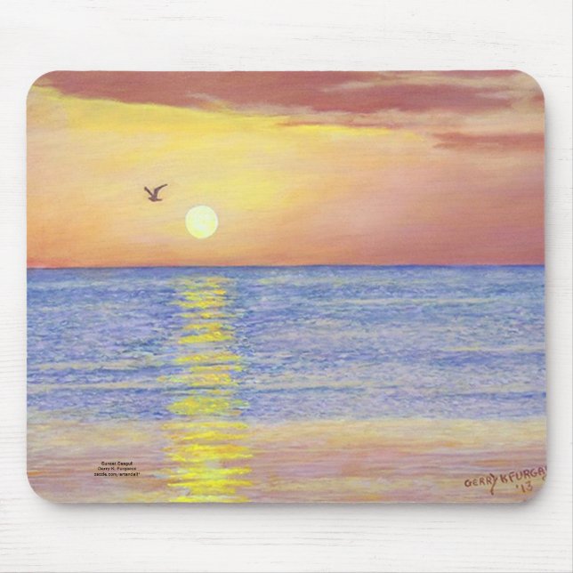 SUNSET GULL NAPLES FLORIDA MOUSEPAD (Front)