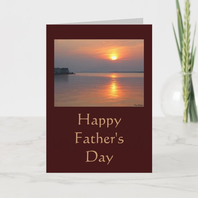 Sunset Happy Father's Day Card (Front)