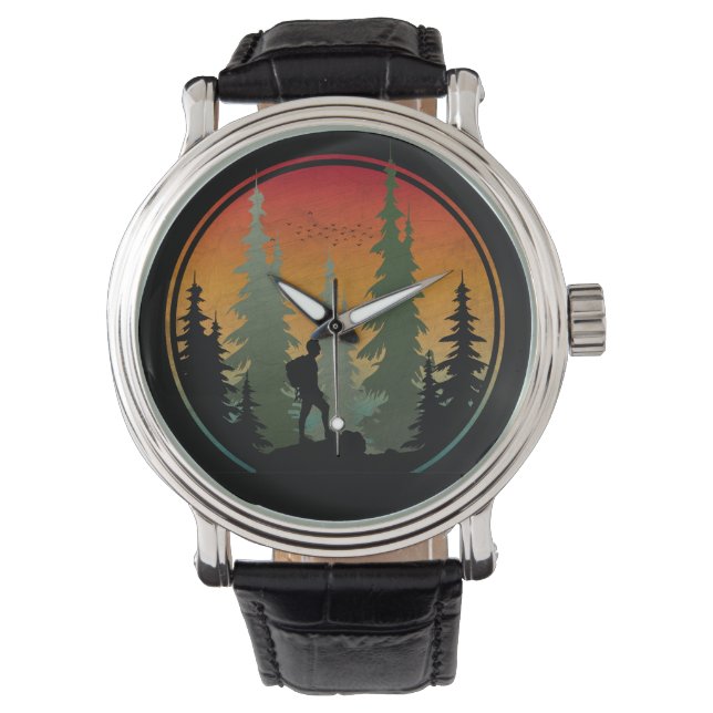 Sunset Hiking Nature Forest Watch (Front)