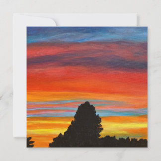 sunset holiday card