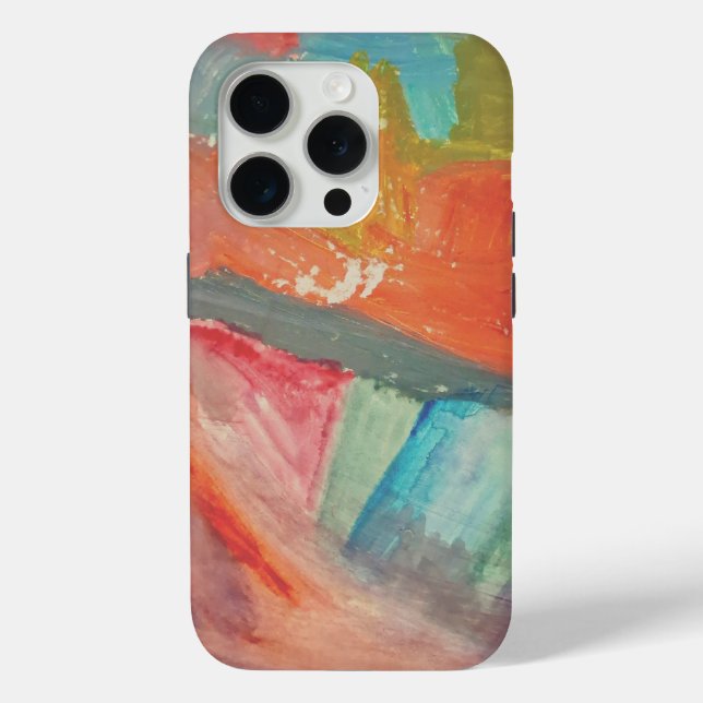 Sunset Horizon Abstract Art Tough Case (Back)