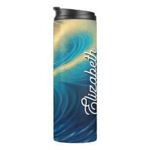 Sunset Horizon by the Beach Thermal Tumbler