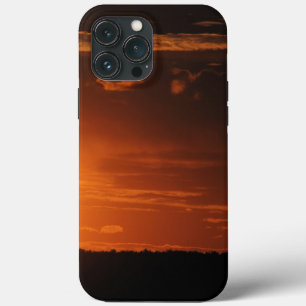 Sunset-horizon-clouds-forest- iPhone 13 Pro Max Case