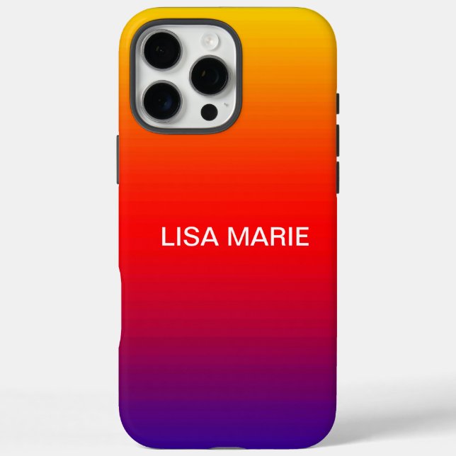 Sunset Horizon Over Water 16 Pro Max Case (Back)