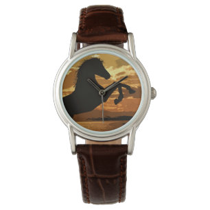 Sunset Horse Equestrian Watch