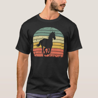 Sunset Horse Horse Lover Horse Owner friend T-Shirt