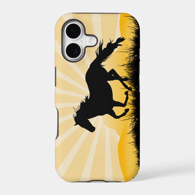 Sunset Horse iPhone Case (Back)