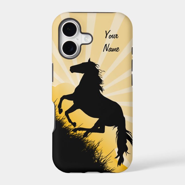 Sunset Horse iPhone Case (Back)