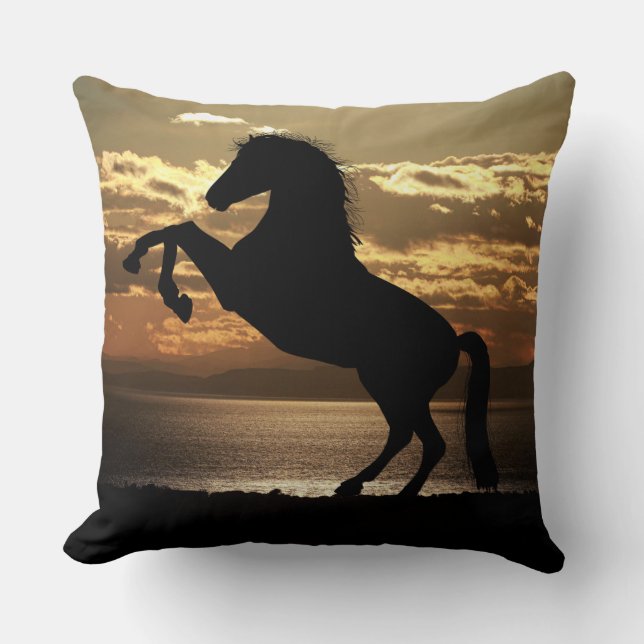 sunset horse pillow (Front)