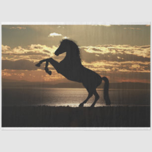 sunset horse tissue paper