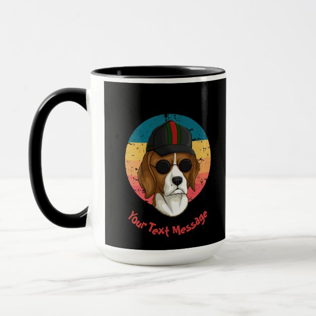 Sunset Hound Your Text Message Mug (Left)
