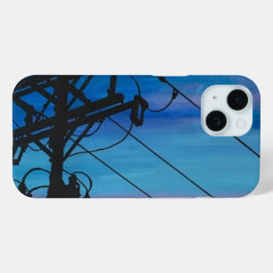 'Sunset Hum' Painting on a  iPhone 15 Case