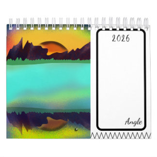Sunset illustration Calendar 