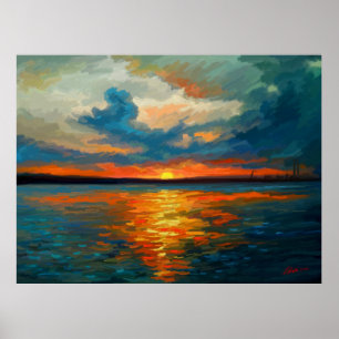 Sunset Impression Poster