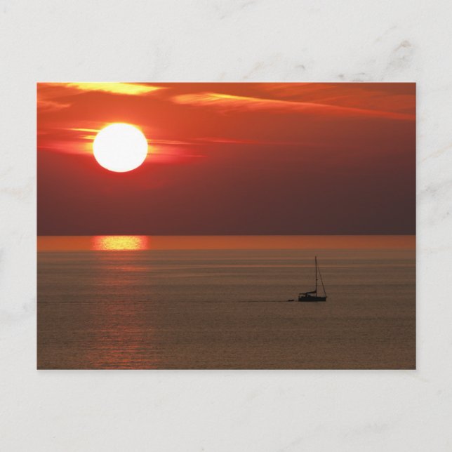 Sunset in Alanya Postcard (Front)