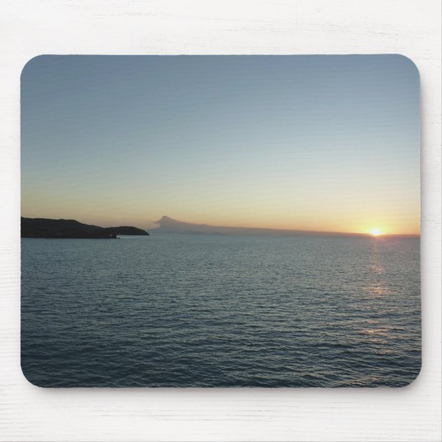 Sunset in Antigua II Island Seascape Mouse Pad (Front)