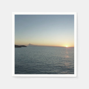 Sunset in Antigua II Island Seascape Napkin