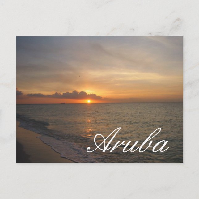 Sunset in Aruba Postcard (Front)