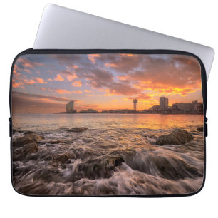 Sunset In Barcelona Laptop Sleeve