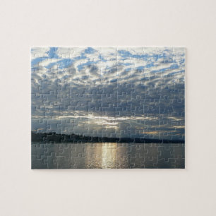 Sunset in British Columbia Canadian Seascape Jigsaw Puzzle