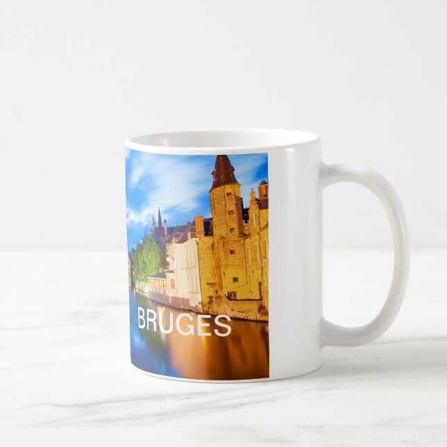 Sunset in Bruges. Belgium Coffee Mug (Right)