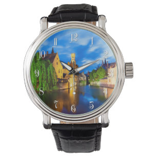 Sunset in Bruges. Belgium Watch