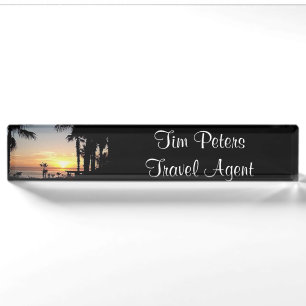 Sunset in Cabo Nameplate