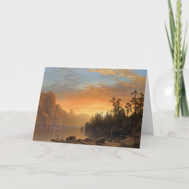Sunset in California | Albert Bierstadt Card (Front)
