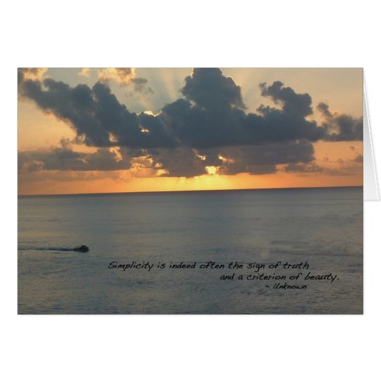Sunset in Cozumel Card