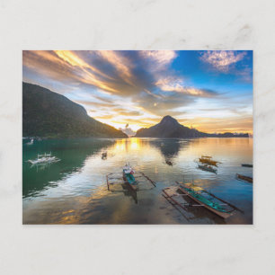 Sunset in El Nido Postcard