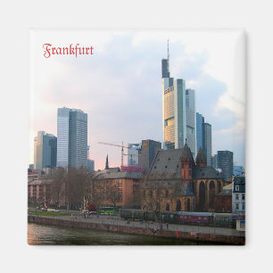 Sunset in Frankfurt, Germany Magnet