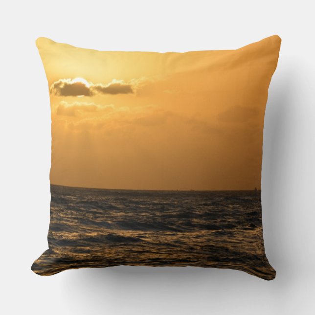Sunset in Hawaii at Koloa Cushion (Front)