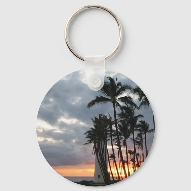 Sunset in Hawaii Key Ring (Front)