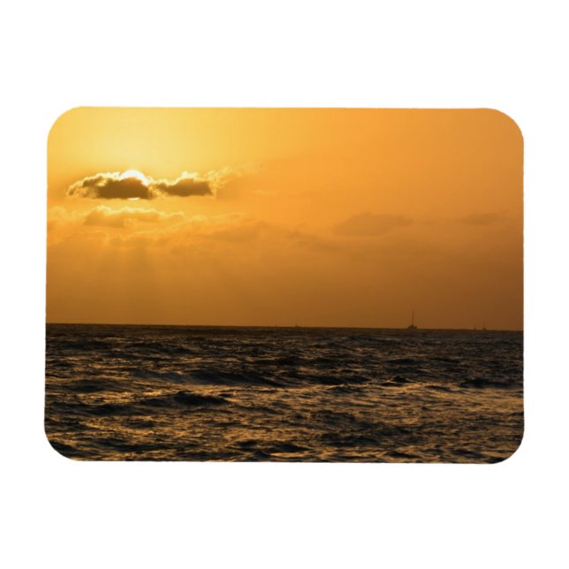 Sunset in Hawaii Magnet (Horizontal)