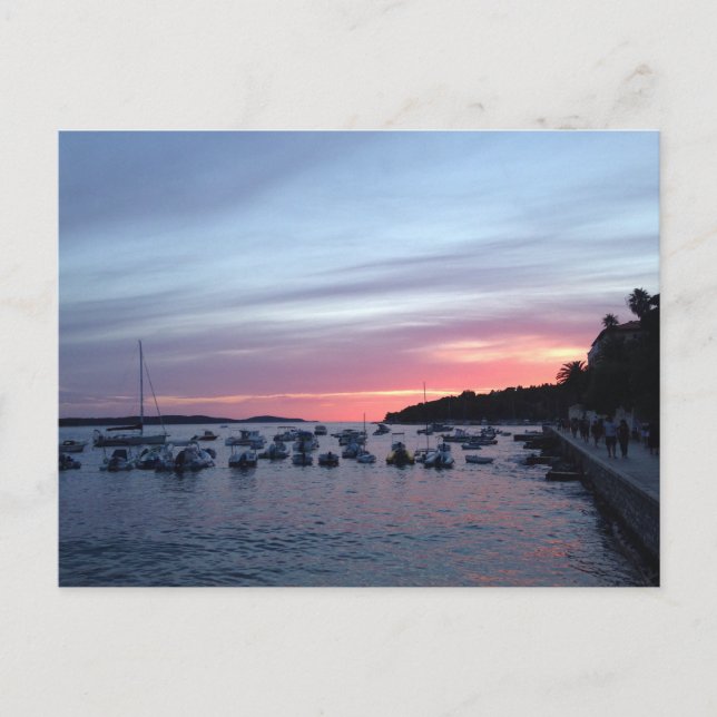 Sunset in Hvar Postcard (Front)