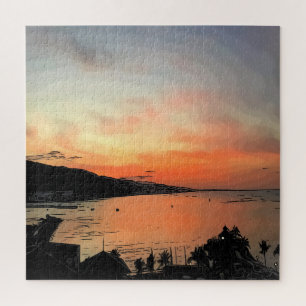 Sunset in Jamaica Jigsaw Puzzle