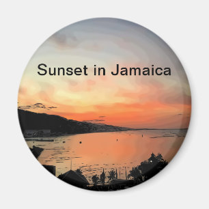 Sunset in Jamaica Magnet