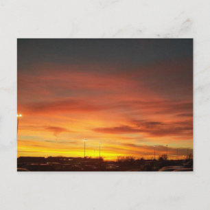 Sunset in Kansas Postcard