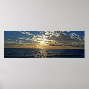 Sunset in Liguria - the Cinque Terre, Italy Poster