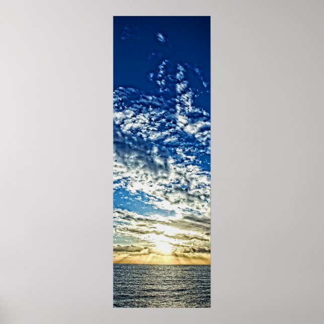 Sunset in Liguria - the Cinque Terre, Italy Poster (Front)