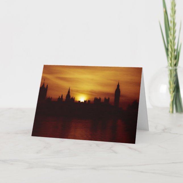 Sunset in London - Greeting Card (Front)
