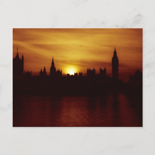 Sunset in London Postcard (Front)