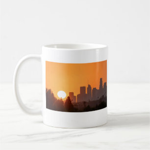 Sunset in Los Angeles, California coffee mug 