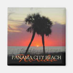 Sunset in Panama City Beach Florida magnet