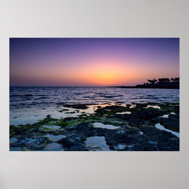 Sunset in Paphos, Cyprus (2547) Poster (Front)