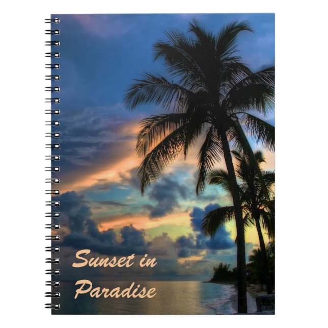 Sunset in Paradise Notebook (Front)