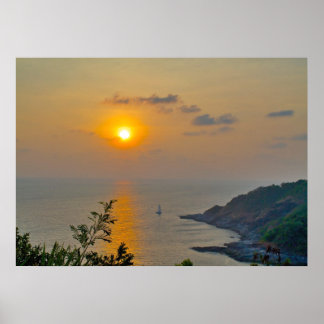 sunset in Phuket Poster